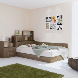 Спалня комплект модел 55 / 7032 за матрак 120/190, с повдигащ механизъм - Bogdan Furniture I