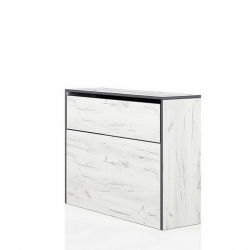 Ракла Mod 2039, Дъб крафт/Бял - Bogdan Furniture I