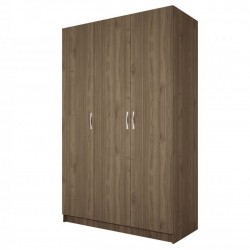 Трикрилен гардероб Mod 1002, Орех адмирал - Bogdan Furniture I