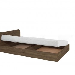 ﻿Легло Mod 2011 за матрак 120/190, Орех адмирал - Bogdan Furniture I