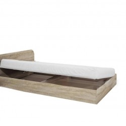 ﻿﻿Легло Mod 2011 за матрак 120/190, Сонома тъмна - Bogdan Furniture I