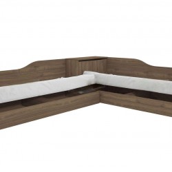 Ъглови легла Mod 2001, Oрех адмирал - Bogdan Furniture I