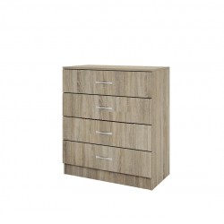 ﻿Скрин с 4 чекмеджета Mod 3003, Сонома тъмна - Bogdan Furniture I