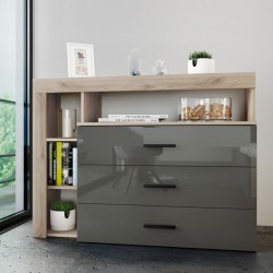 Скрин Мебели Богдан модел 3047, сонома, с чекмеджета - Bogdan Furniture I