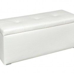 Табуретка ракла Мебели Богдан, Еко кожа, Бяло - Bogdan Furniture G