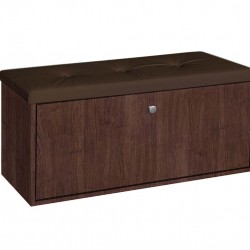 Шкаф за обувки Мебели Богдан модел 100, Венге и Тъмно кафяво - Bogdan Furniture G