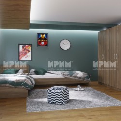 ﻿Детски спален комплект модел 7066, Орех адмирал - Seturi mobilier pentru copii
