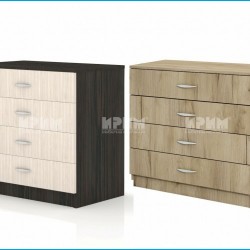 Скрин с 4 чекмеджета модел 14 / 3002, Венге/Астра - Bogdan Furniture I