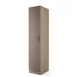 Еднокрилен гардероб Mod 1010, Мока/Лате - Bogdan Furniture I