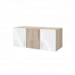 ﻿﻿﻿﻿﻿Надстройка за гардероб Mod 1005, Сонома арвен/Бял гланц - Bogdan Furniture I