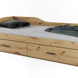 Легло Mod 2030 с чекмеджета, Дъб артисан - Bogdan Furniture I