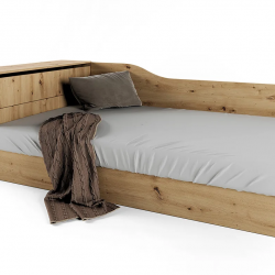 Легло приста Mod 2002, Дъб артисан - Bogdan Furniture I