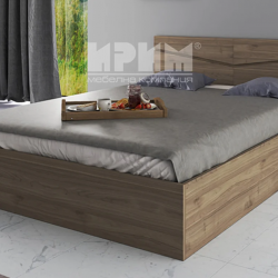 Спалня модел 175 / 2010 за матрак 140/200, Орех адмирал - Bogdan Furniture I