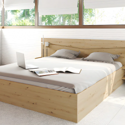 Спалня с нощни шкафчета Mod 2007, Дъб артисан - Bogdan Furniture I