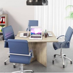 Офис комплект 9050, сонома арвен 629 и MDF сиво кобалт гланц - Bogdan Furniture I