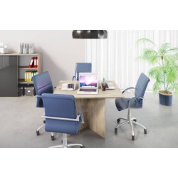 Birou set 9050, sonoma arven 629 și MDF gri cobalt lucios