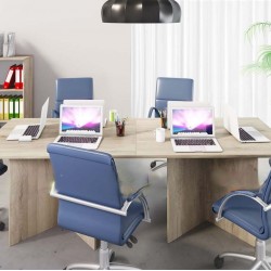 Офис комплект 9054, сонома арвен 629 и MDF сиво кобалт гланц - Bogdan Furniture I