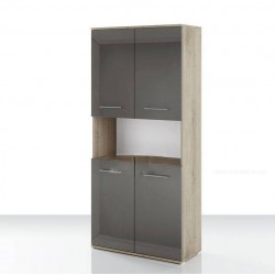 Шкаф BM-Grande 65, сонома арвен и мдф кобалт гланц - Bogdan Furniture I