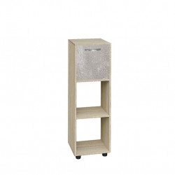 Етажерка Мебели Богдан Cubo 3, Сонома, с 1 врата бетон - Corpuri și module