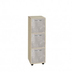 Етажерка Мебели Богдан Cubo 3, Сонома, с 3 врати бетон - Birou
