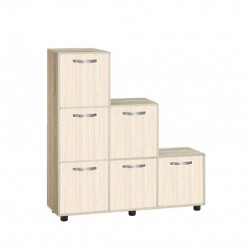Етажерка Мебели Богдан Cubo 6, с 6 врати, сонома и Астра - Bogdan Furniture G