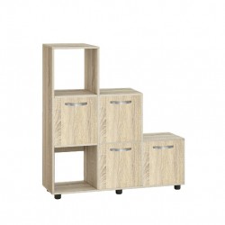 Етажерка Мебели Богдан Cubo 6, с 4 вратички, сонома - Bogdan Furniture G