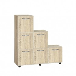 Етажерка Мебели Богдан Cubo 6, с 6 врати, сонома - Bogdan Furniture G