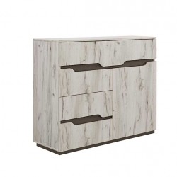 Скрин Мебели Богдан модел Talina, Дъб краф и графит - Bogdan Furniture G