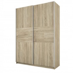 ﻿﻿﻿Гардероб с плъзгащи врати Mod 1034, Сонома тъмна - Bogdan Furniture I