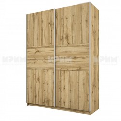 ﻿﻿﻿﻿Гардероб с плъзгащи врати Mod 1034, Дъб артисан - Bogdan Furniture I