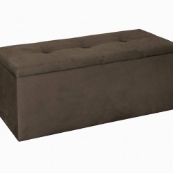Табуретка ракла Мебели Богдан, текстил, тъмно кафява - Bogdan Furniture G