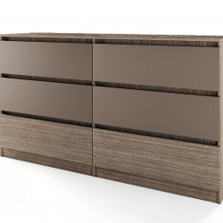 Скрин Mod 3076, Мока/Лате - Bogdan Furniture I