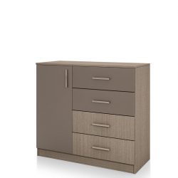 Скрин Mod 3008, Мока/Лате - Bogdan Furniture I