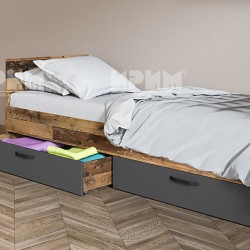Легло Модел 2027 с чекмеджета, за матрак 90/200 см - Bogdan Furniture I
