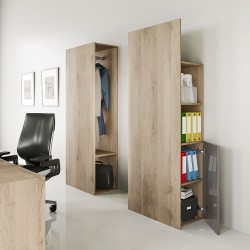 Офис комплект Mod 9090, Сонома арвен 629 и сиво кобалт гланц - Bogdan Furniture I