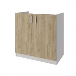 Модул Кети 5 долен шкаф, Бяло и дъб сонома - Bogdan Furniture Kom