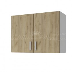 Модул Кети 1 горен шкаф, Бяло и дъб сонома - Bogdan Furniture Kom