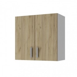 Модул Кети 7 горен шкаф, Бяло и дъб сонома - Bogdan Furniture Kom