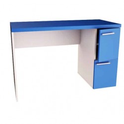 Ученическо Бюро Мебели Богдан модел Iko 3 BM, Син и бял цвят, 120/60/75 - Bogdan Furniture Mip