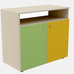 Шкаф Мебели Богдан Модел BM Mona 3, в цвят бежово и зелено, 90 / 45 / 77 см - Bogdan Furniture Mip