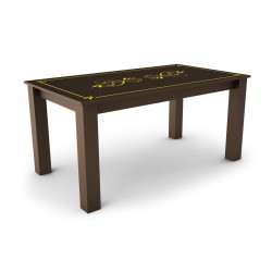 Трапезна маса Сиана 2, Кафява, 160/90/75 см - Bogdan Furniture Mip