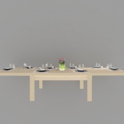 Разтегателна трапезна маса Фамилия Стандарт за 16 човека, 175-367 см - Mese de dining
