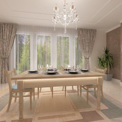 Разтегателна трапезна маса Фамилия Лукс за 16 човека, 175-367 см - Mese de dining