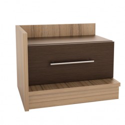 Нощно шкафче Мира – Венге и Дъб Сонома - Bogdan Furniture Mip