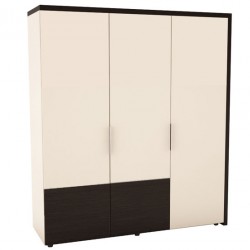 Трикрилен гардероб Урбан 2, венге - Bogdan Furniture Mip