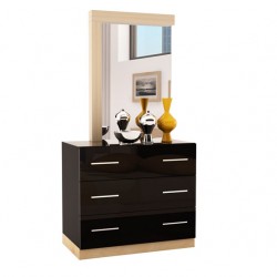 Скрин Флауър, черен гланц - Bogdan Furniture Mip
