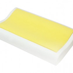 Възглавница Mollyflex AIR Yellow Cervical, 100% мемори пяна, анатомична извивка - Accesorii