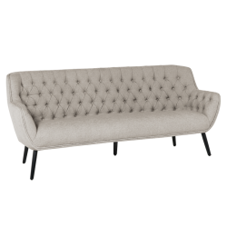 Триместно канапе Sonata Bergen, Бежов,  Дърво и Метал - Mobilier tapițat