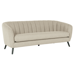 Триместно канапе Sonata Greta, Крем, 204 см, Здрава конструкция - Mobilier tapițat