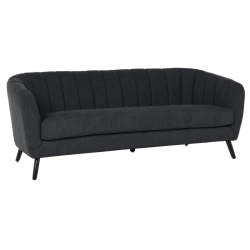 Триместно канапе Sonata Greta, Черен, Модерна визия - Mobilier tapițat